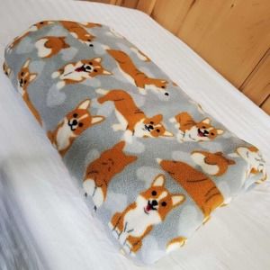 Corgi Fleece Throw Blanket 54"x60"